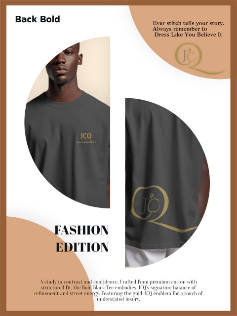 Back Bold Tee is available in Black, Cream(Beige), Graphite, and White 🤤🤤🤤🔥🔥🔥
#jcq #jcqclothing #dresslikeyoubelieveit #believeit #BackBoldTee