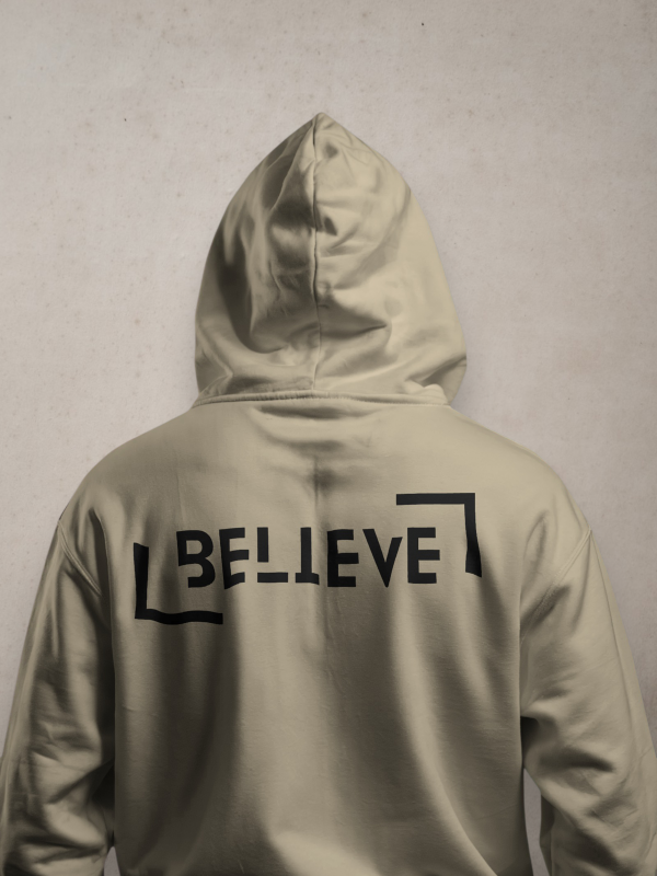 Hoodie Motive Back - Cream